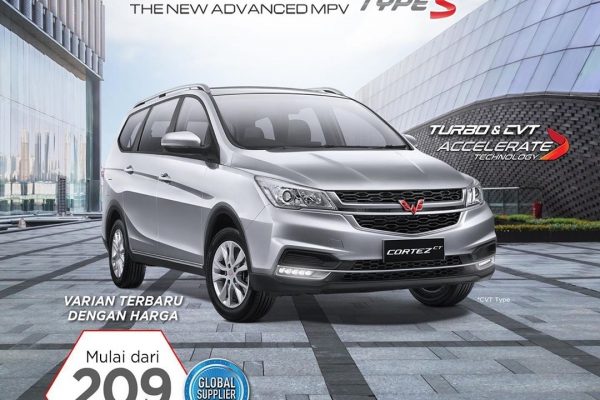 Wuling Cortez CT Tipe S, Varian Terbaru dan Termurah dengan mesin Turbo dan transmisi CVT