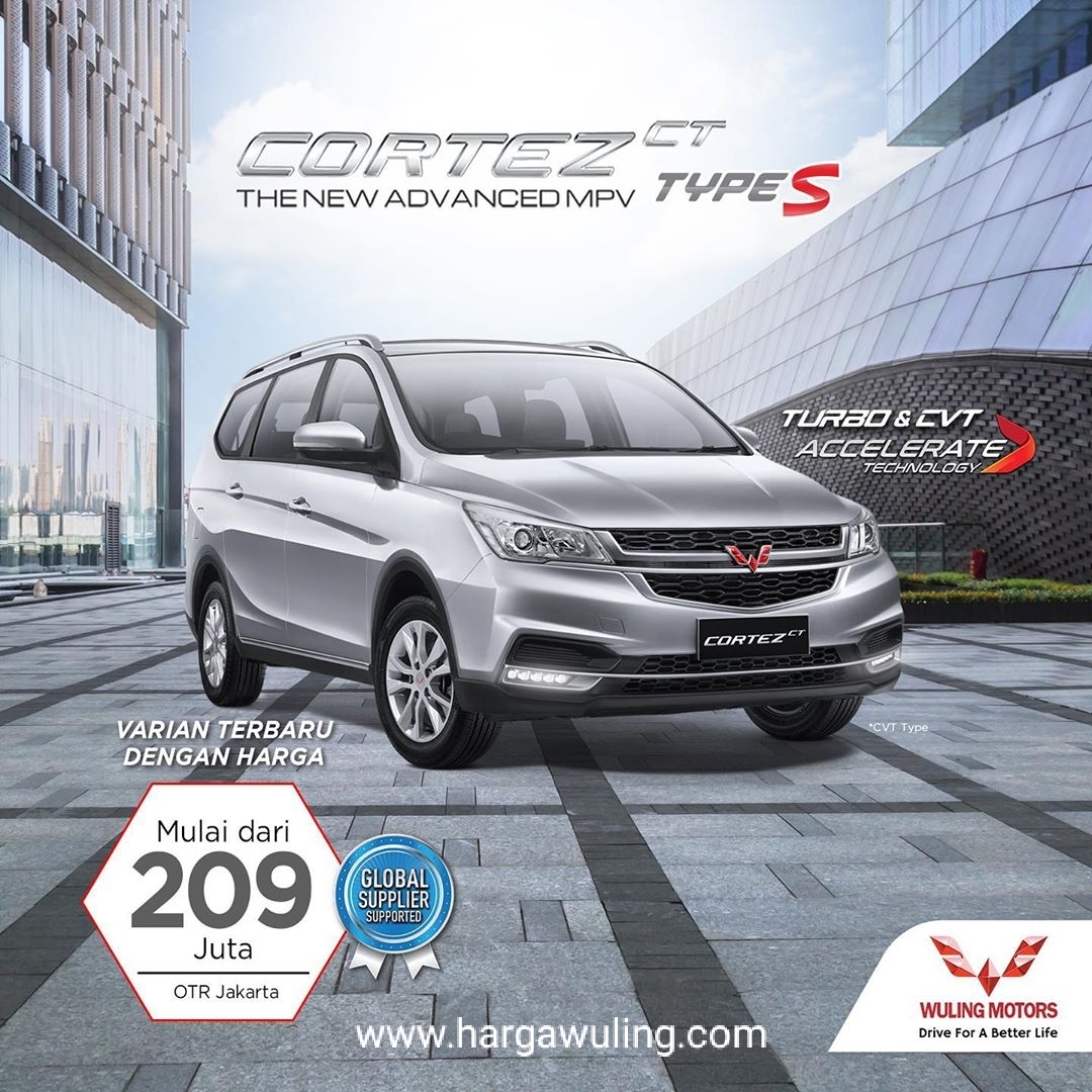 Wuling Cortez CT Tipe S, Varian Terbaru dan Termurah dengan mesin Turbo dan transmisi CVT