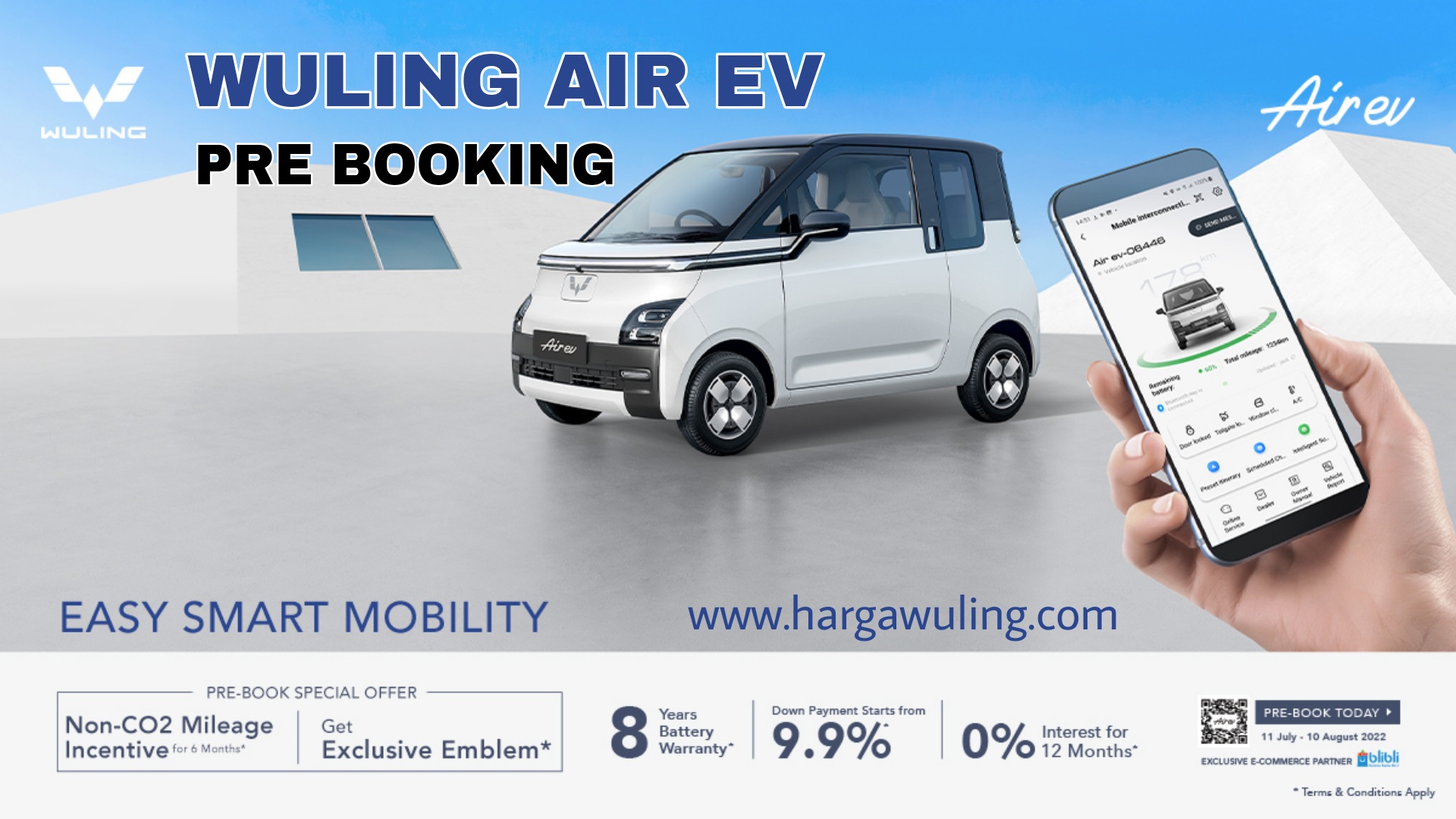 Prebook Wuling Air Ev