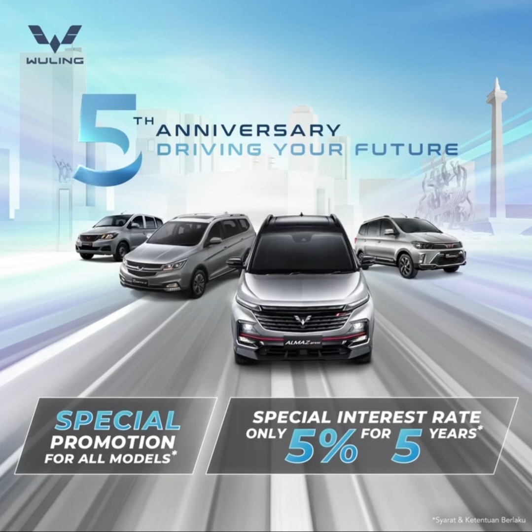 Promo Wuling Juli 5th Anniversary Driving Your Future